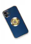 Newface iPhone 12 Kılıf Store Silikon - Mavi
