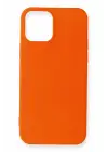 Newface iPhone 12 Mini Kılıf First Silikon - Turuncu