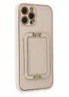 Newface Apple iPhone 12 Pro Kılıf Coco Elit Kapak - Gold