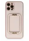 Newface Apple iPhone 12 Pro Kılıf Coco Elit Kapak - Pudra