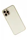 Newface iPhone 12 Pro Kılıf Coco Karbon Silikon - Beyaz