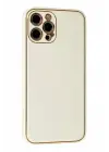 Newface Apple iPhone 12 Pro Kılıf Coco Karbon Silikon - Beyaz