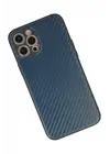 Newface iPhone 12 Pro Kılıf Coco Karbon Silikon - Mavi