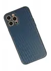 Newface Apple iPhone 12 Pro Kılıf Coco Karbon Silikon - Mavi