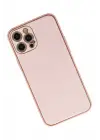 Newface iPhone 12 Pro Kılıf Coco Karbon Silikon - Pembe
