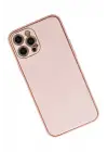 Newface iPhone 12 Pro Kılıf Coco Karbon Silikon - Pembe