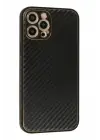 Newface Apple iPhone 12 Pro Kılıf Coco Karbon Silikon - Siyah