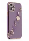 Newface Apple iPhone 12 Pro Kılıf Esila Silikon - Mor