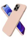 Newface Apple iPhone 12 Pro Kılıf First Silikon - Pudra