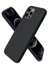 Newface Apple iPhone 12 Pro Kılıf First Silikon - Siyah