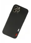 Newface iPhone 12 Pro Kılıf Loop Deri Silikon - Siyah