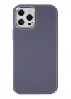 Newface Apple iPhone 12 Pro Max Kılıf Asya Deri Silikon - Mor