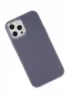 Newface iPhone 12 Pro Max Kılıf Asya Deri Silikon - Mor