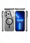 Newface iPhone 12 Pro Max Kılıf Beta Magneticsafe Silikon - Siyah