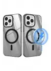 Newface Apple iPhone 12 Pro Max Kılıf Beta Magneticsafe Silikon - Siyah