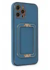 Newface Apple iPhone 12 Pro Max Kılıf Coco Elit Kapak - Mavi