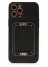 Newface Apple iPhone 12 Pro Max Kılıf Coco Elit Kapak - Siyah