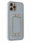 Newface Apple iPhone 12 Pro Max Kılıf Coco Elit Kapak - Turkuaz