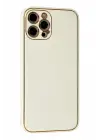 Newface iPhone 12 Pro Max Kılıf Coco Karbon Silikon - Beyaz