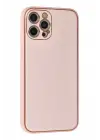 Newface iPhone 12 Pro Max Kılıf Coco Karbon Silikon - Pembe