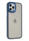 Newface Apple iPhone 12 Pro Max Kılıf Dora Kapak - Mavi