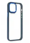 Newface Apple iPhone 12 Pro Max Kılıf Dora Kapak - Mavi