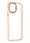 Newface Apple iPhone 12 Pro Max Kılıf Dora Kapak - Pudra
