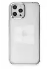 Newface Apple iPhone 12 Pro Max Kılıf Element Silikon - Gümüş