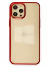 Newface Apple iPhone 12 Pro Max Kılıf Element Silikon - Kırmızı
