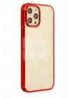 Newface Apple iPhone 12 Pro Max Kılıf Element Silikon - Kırmızı