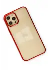 Newface iPhone 12 Pro Max Kılıf Element Silikon - Kırmızı