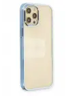 Newface Apple iPhone 12 Pro Max Kılıf Element Silikon - Mavi