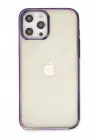 Newface Apple iPhone 12 Pro Max Kılıf Element Silikon - Mor