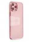 Newface Apple iPhone 12 Pro Max Kılıf Element Silikon - Pembe