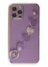 Newface Apple iPhone 12 Pro Max Kılıf Esila Silikon - Mor