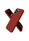 Newface iPhone 12 Pro Max Kılıf First Silikon - Bordo