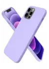 Newface Apple iPhone 12 Pro Max Kılıf First Silikon - Lila