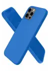 Newface Apple iPhone 12 Pro Max Kılıf First Silikon - Mavi
