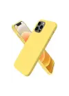 Newface Apple iPhone 12 Pro Max Kılıf First Silikon - Sarı