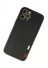 Newface iPhone 12 Pro Max Kılıf Loop Deri Silikon - Siyah