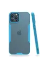 Newface iPhone 12 Pro Max Kılıf Platin Silikon - Mavi