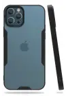 Newface iPhone 12 Pro Max Kılıf Platin Silikon - Siyah