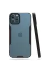 Newface iPhone 12 Pro Max Kılıf Platin Silikon - Siyah