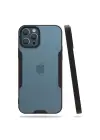 Newface iPhone 12 Pro Max Kılıf Platin Silikon - Siyah