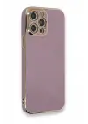 Newface iPhone 12 Pro Max Kılıf Volet Silikon - Mor