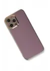 Newface iPhone 12 Pro Max Kılıf Volet Silikon - Mor