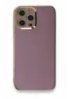 Newface iPhone 12 Pro Max Kılıf Volet Silikon - Mor