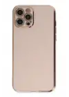 Newface iPhone 12 Pro Max Kılıf Volet Silikon - Pembe