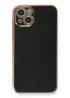 Newface iPhone 13 Kılıf Volet Silikon - Siyah