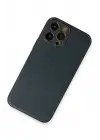 Newface Apple iPhone 13 Pro Kılıf Coco Deri Silikon Kapak - Mavi